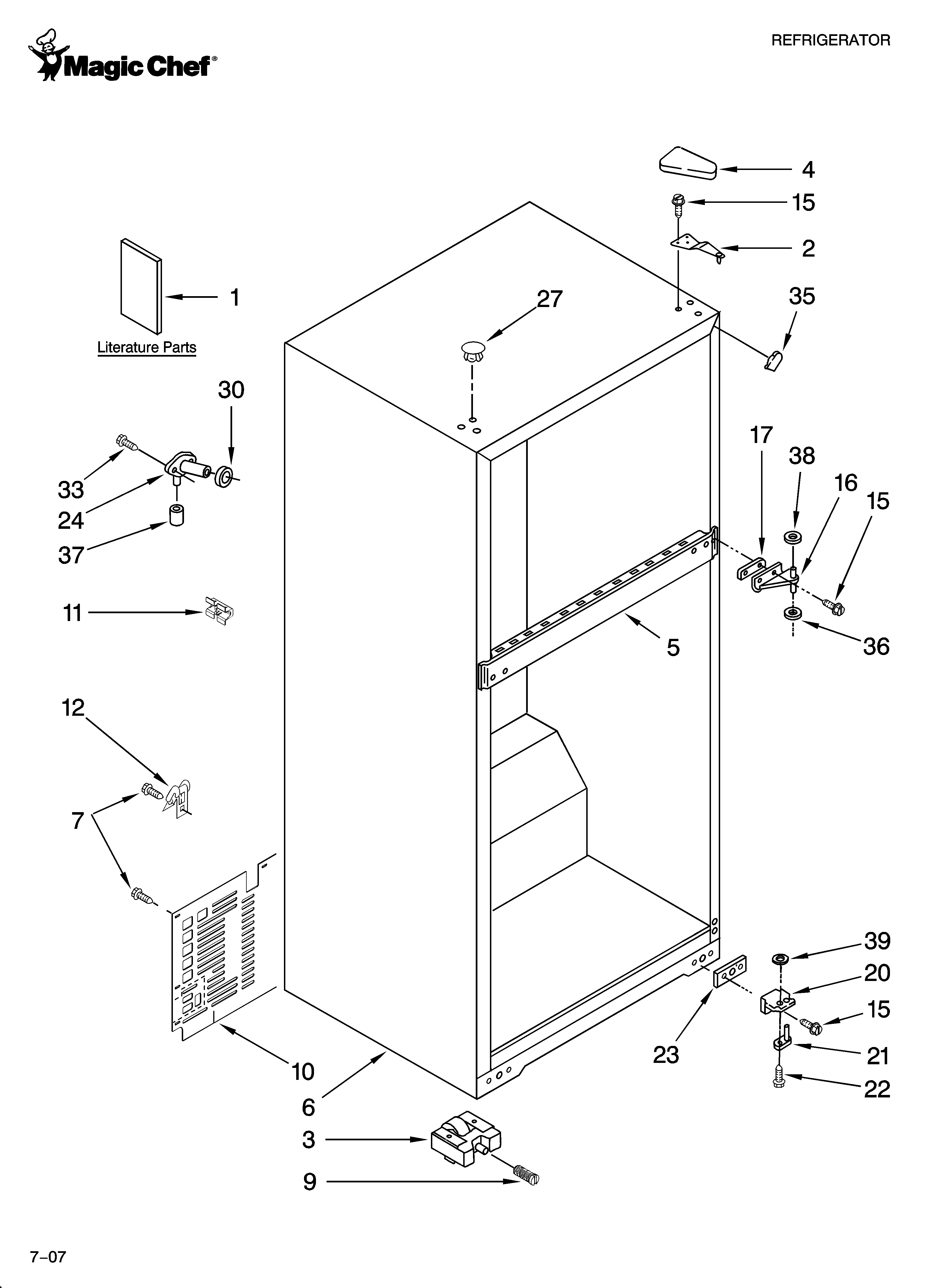 Cabinet parts