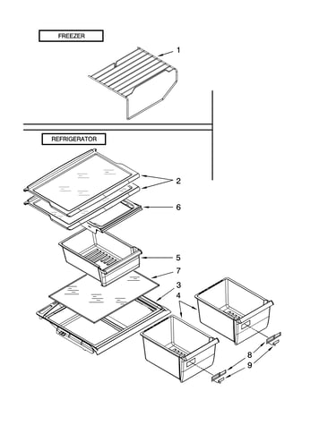 Shelf parts, optional parts