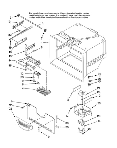 Freezer liner parts