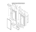 Jenn-Air JFC2089HPR10 refrigerator door parts diagram