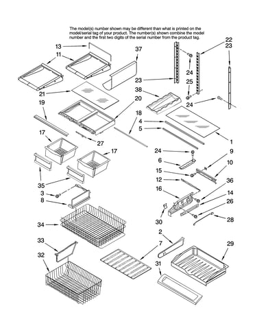 Shelf parts