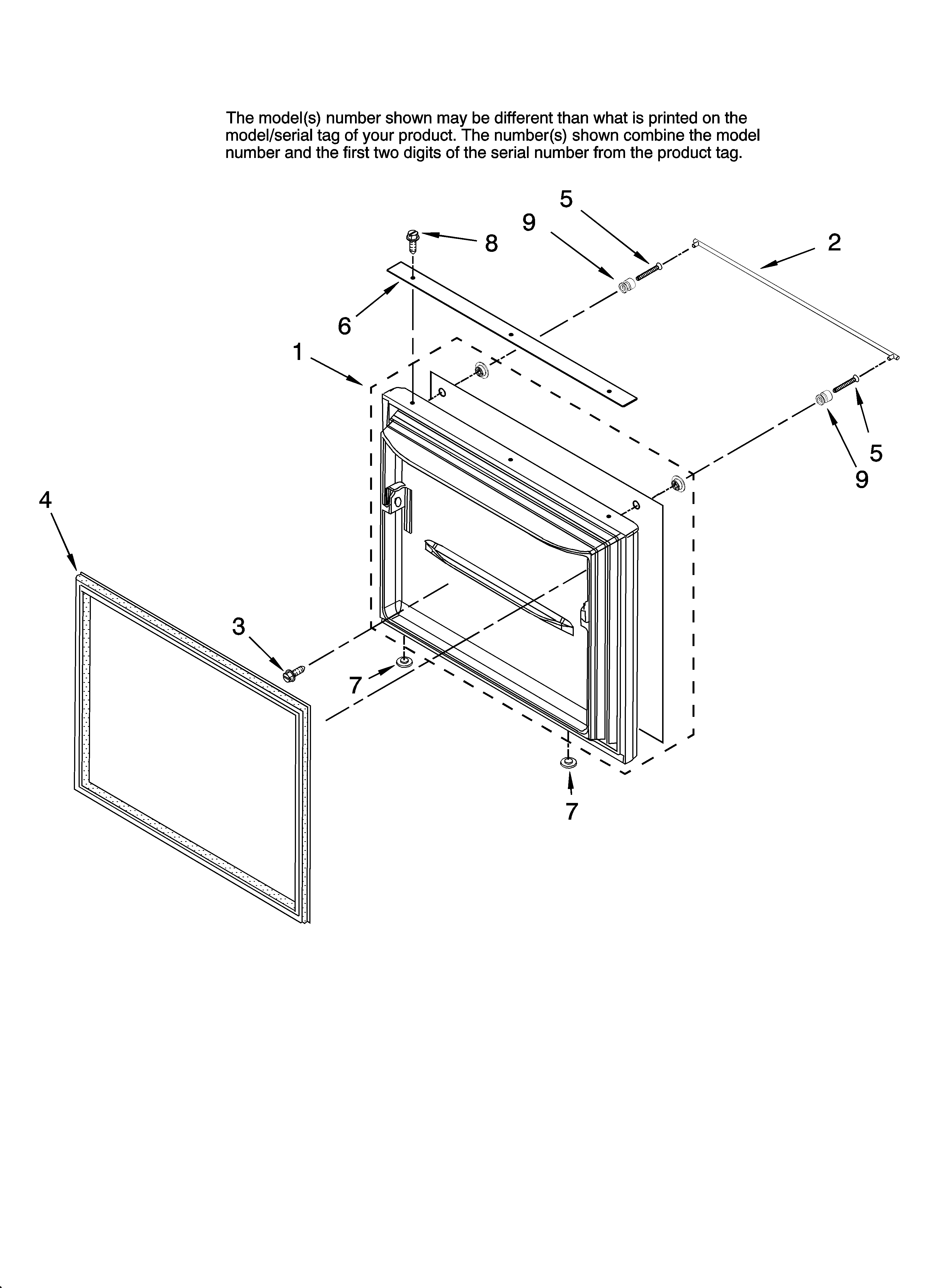 Freezer door parts