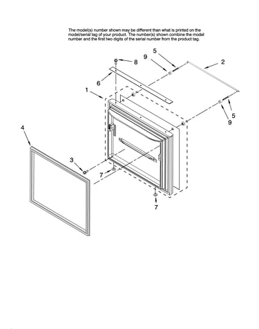 Freezer door parts