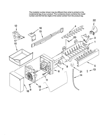 Icemaker parts, optional parts (not included)