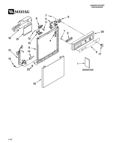 Frame and console parts
