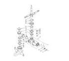 Maytag MDB3601BWS0 pump and spray arm parts diagram
