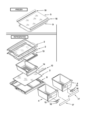 Shelf parts, optional parts
