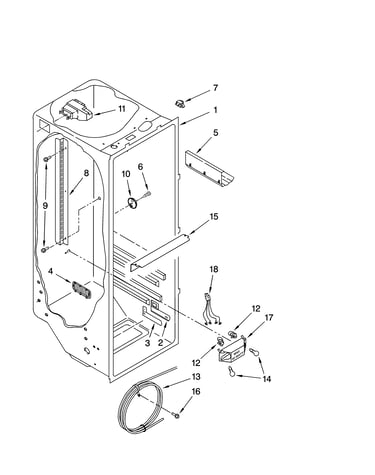 Refrigerator liner parts