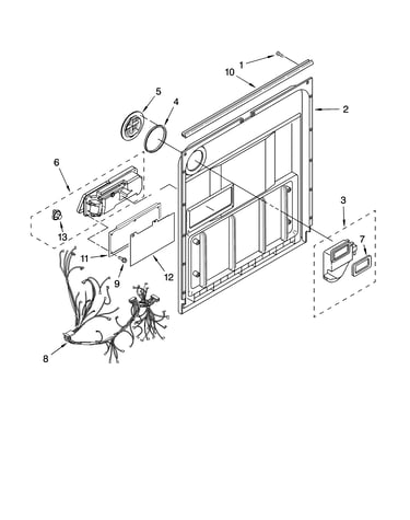 Door and latch parts