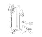 Whirlpool GU2451XTSS2 fill, drain and overfill parts diagram