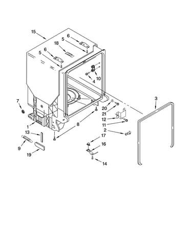 Tub and frame parts