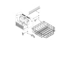 Whirlpool GU2451XTSS2 lower rack parts, optional parts (not included) diagram
