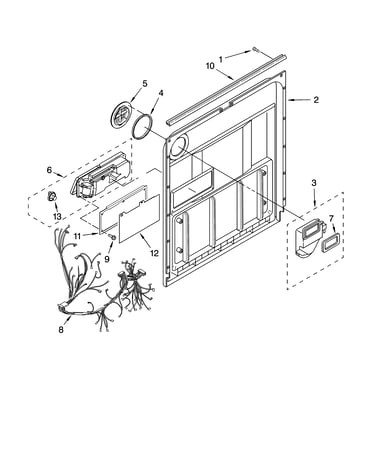 Door and latch parts