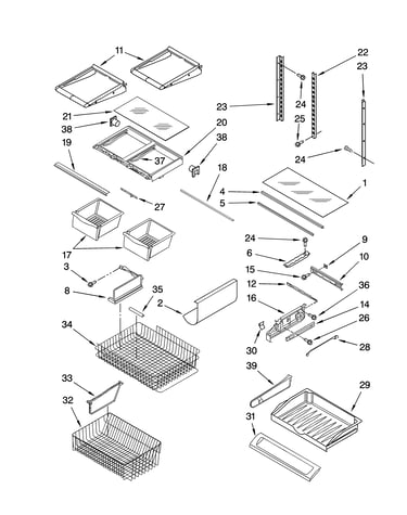 Shelf parts