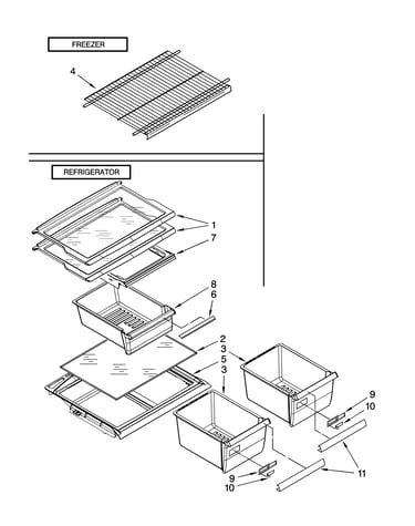 Shelf parts, optional parts