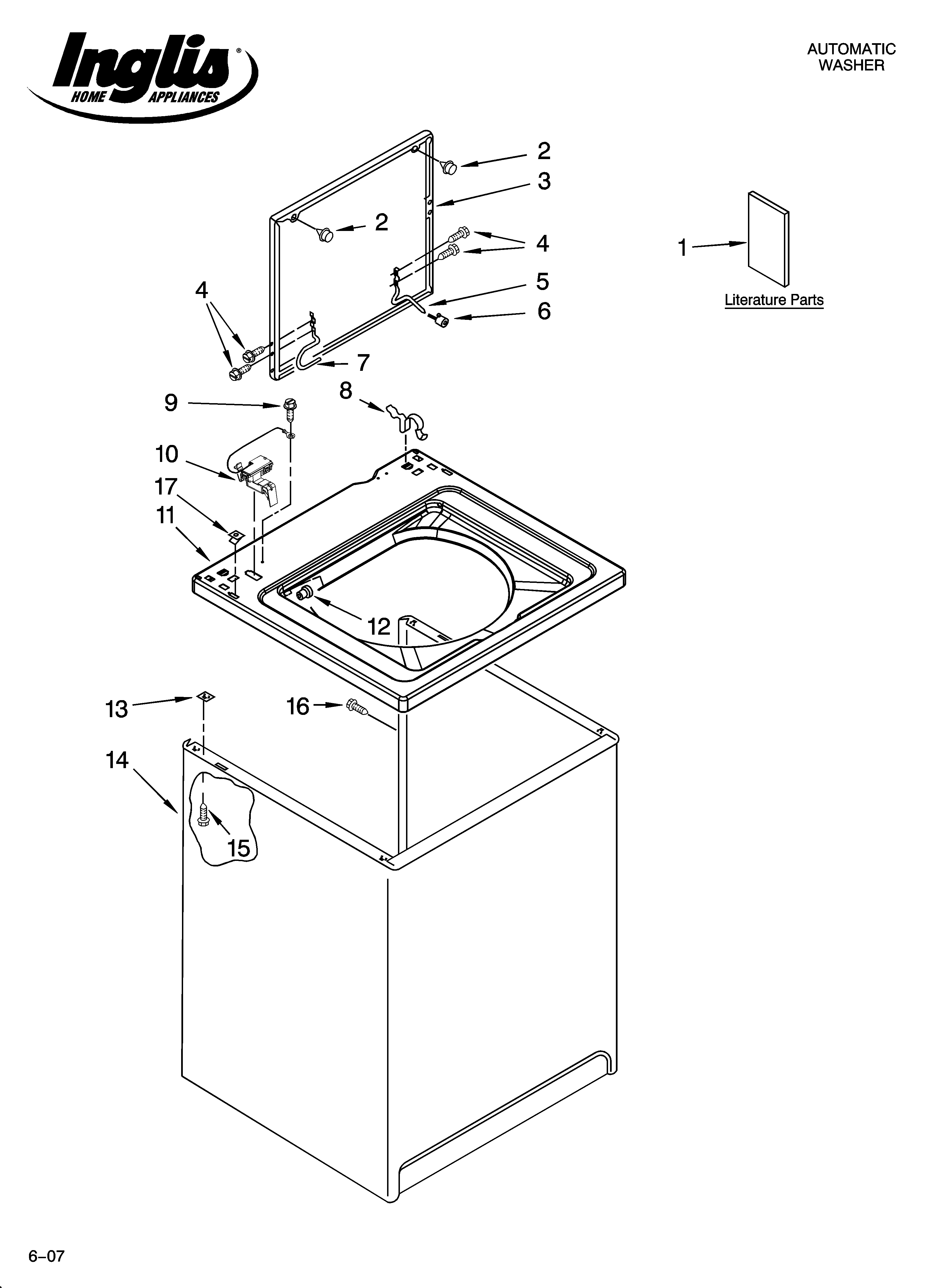 Top and cabinet parts