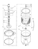 Agitator, basket and tub parts