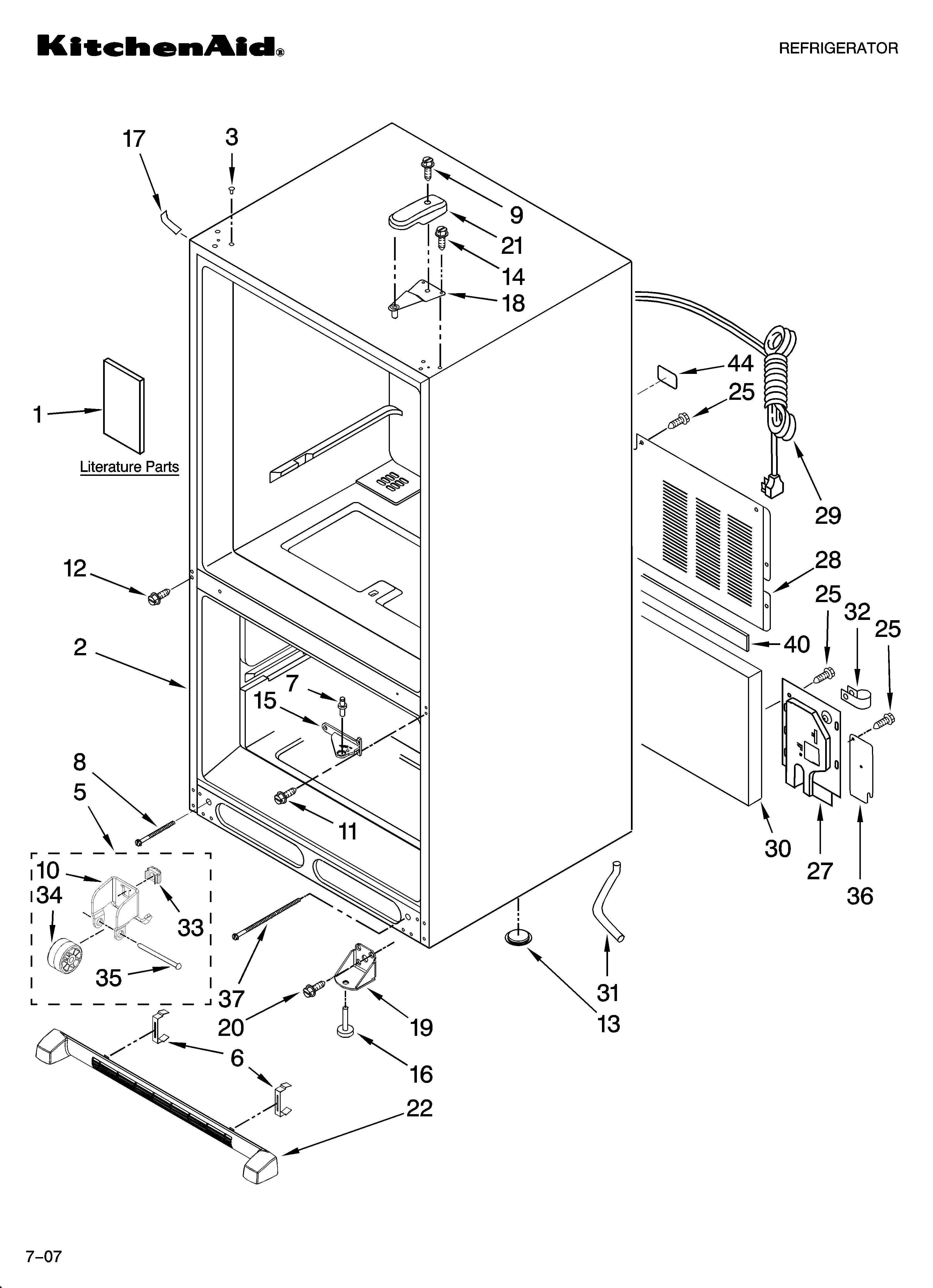 Cabinet parts