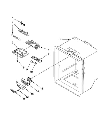 Refrigerator liner parts