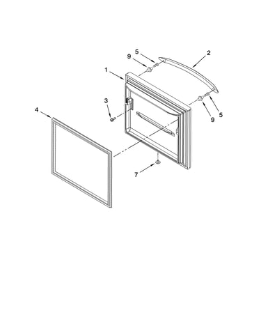 Freezer door parts, optional parts (not included)