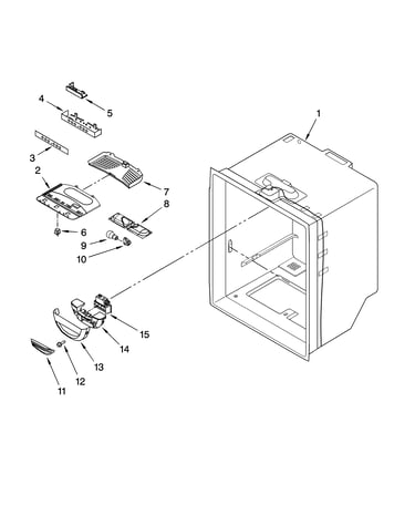Refrigerator liner parts