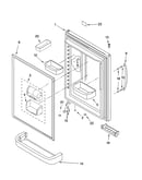 Refrigerator door parts