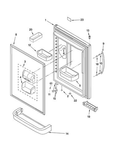 Refrigerator door parts
