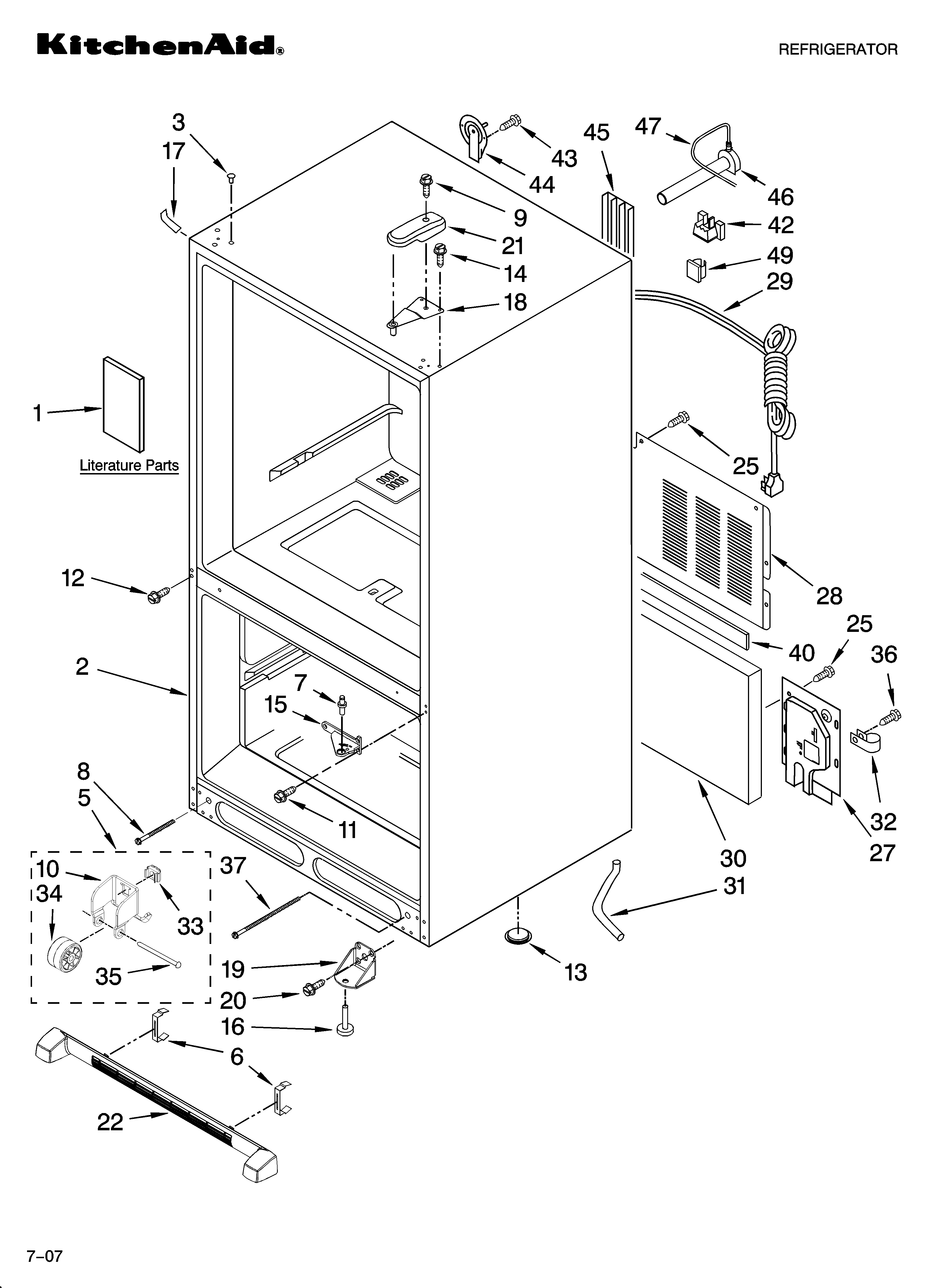 Cabinet parts