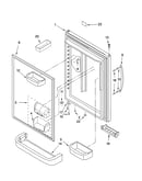 Refrigerator door parts