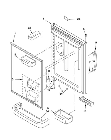 Refrigerator door parts