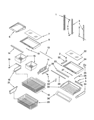 Shelf parts