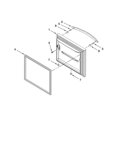 Freezer door parts