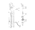 KitchenAid KSCS23FSSS03 motor and ice container parts diagram