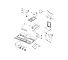 Whirlpool MH1170XSY1 interior and ventilation parts diagram