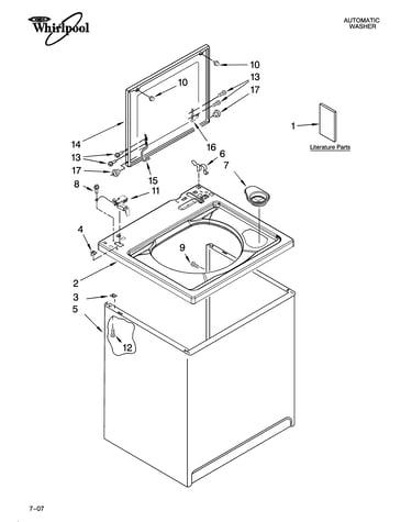Top and cabinet parts