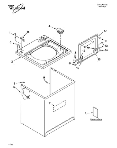Top and cabinet parts