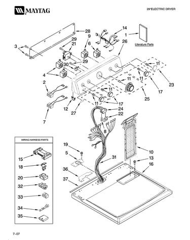 Top and console parts