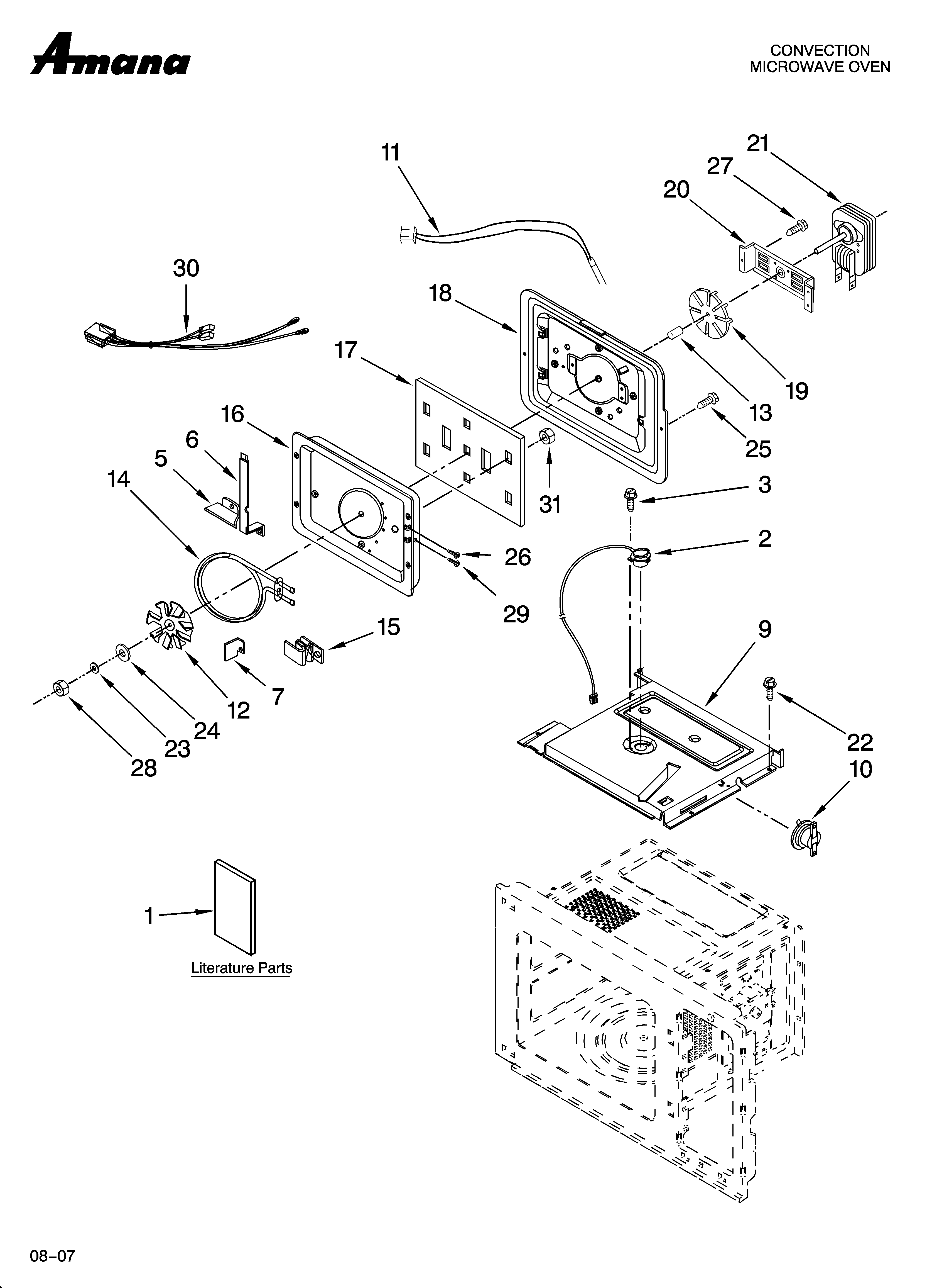 Convection oven parts