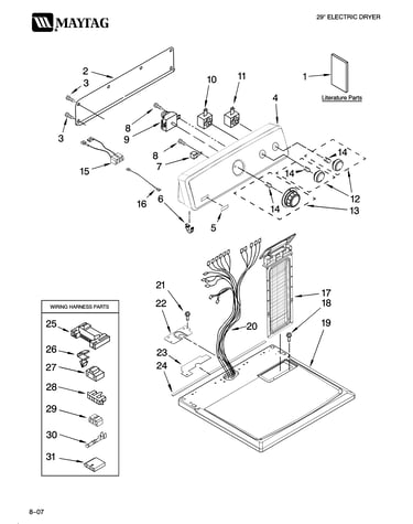 Top and console parts