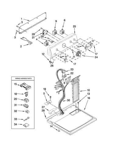 Top and console parts