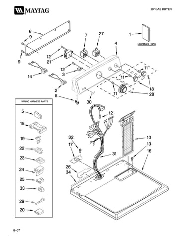 Top and console parts