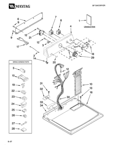 Top and console parts