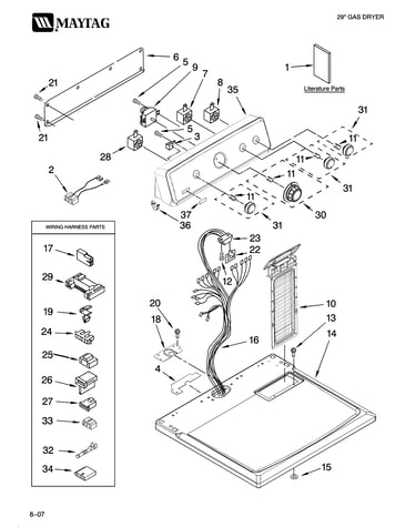Top and console parts