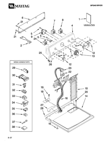 Top and console parts