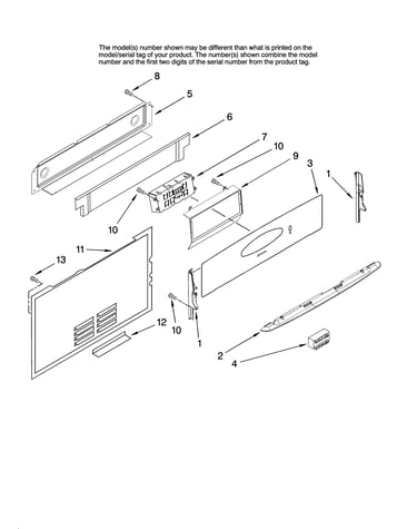 Control panel parts