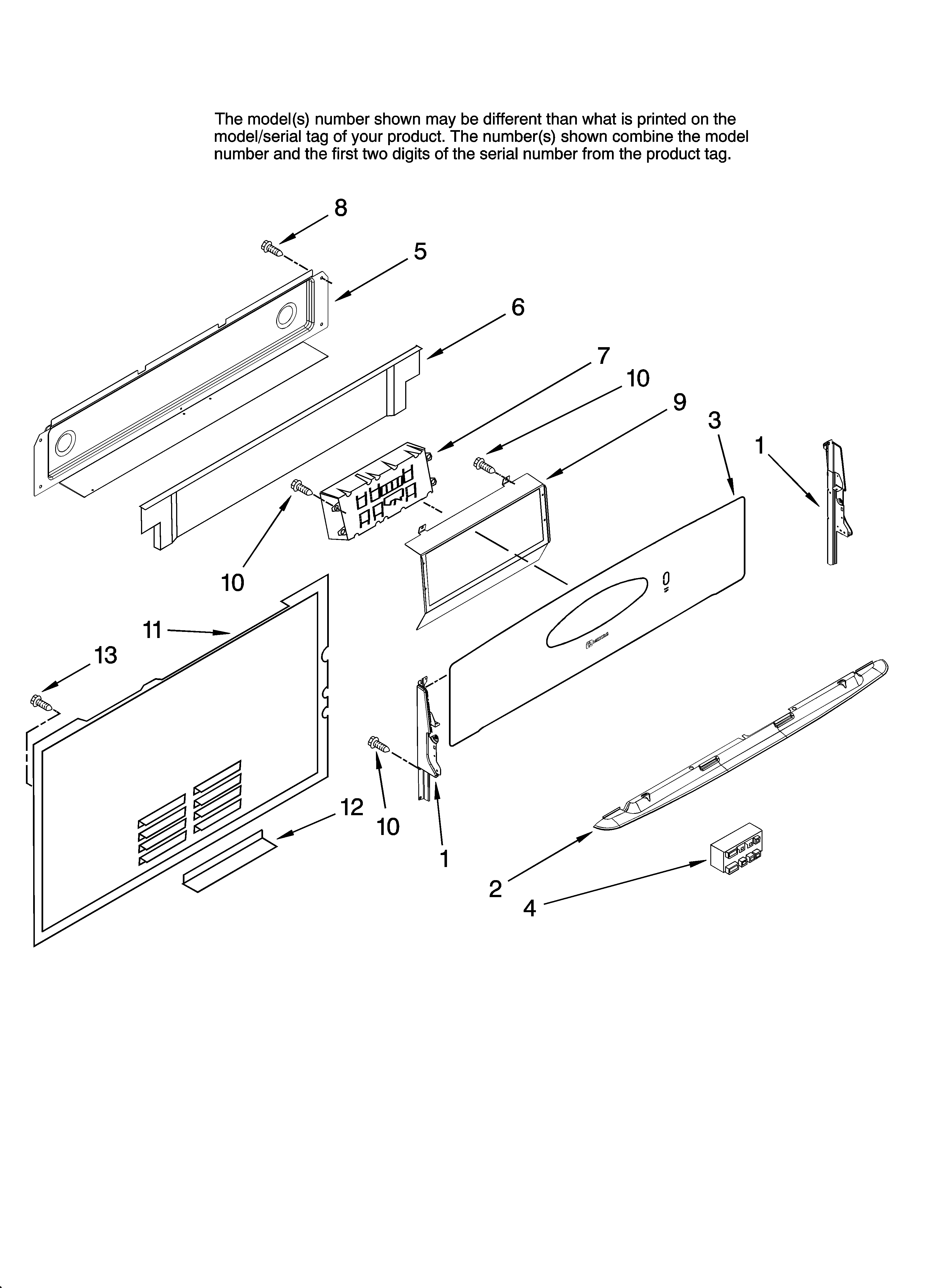 Control panel parts