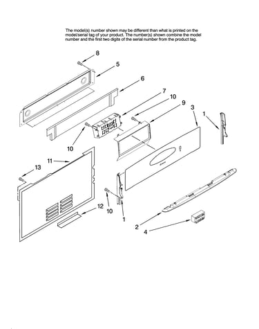Control panel parts