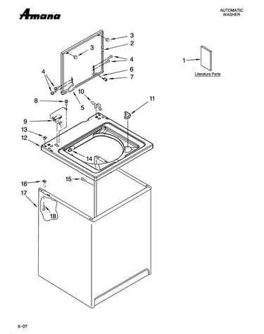 Top and cabinet parts
