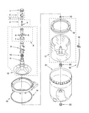 Agitator, basket and tub parts