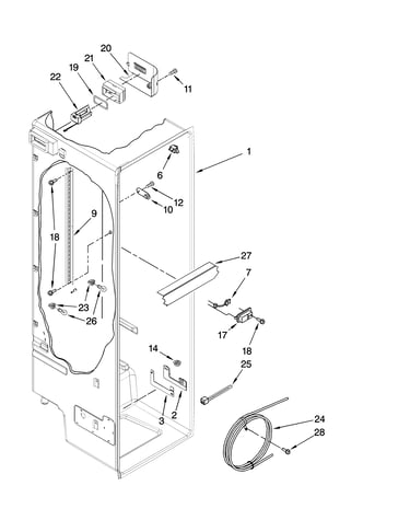 Refrigerator liner parts